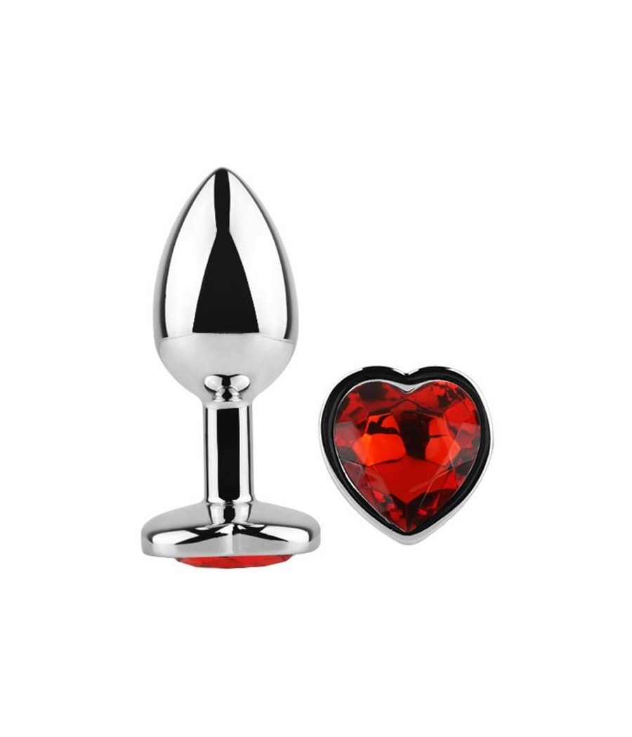 Plug anal Base Corazon Red Scarlet Talla L