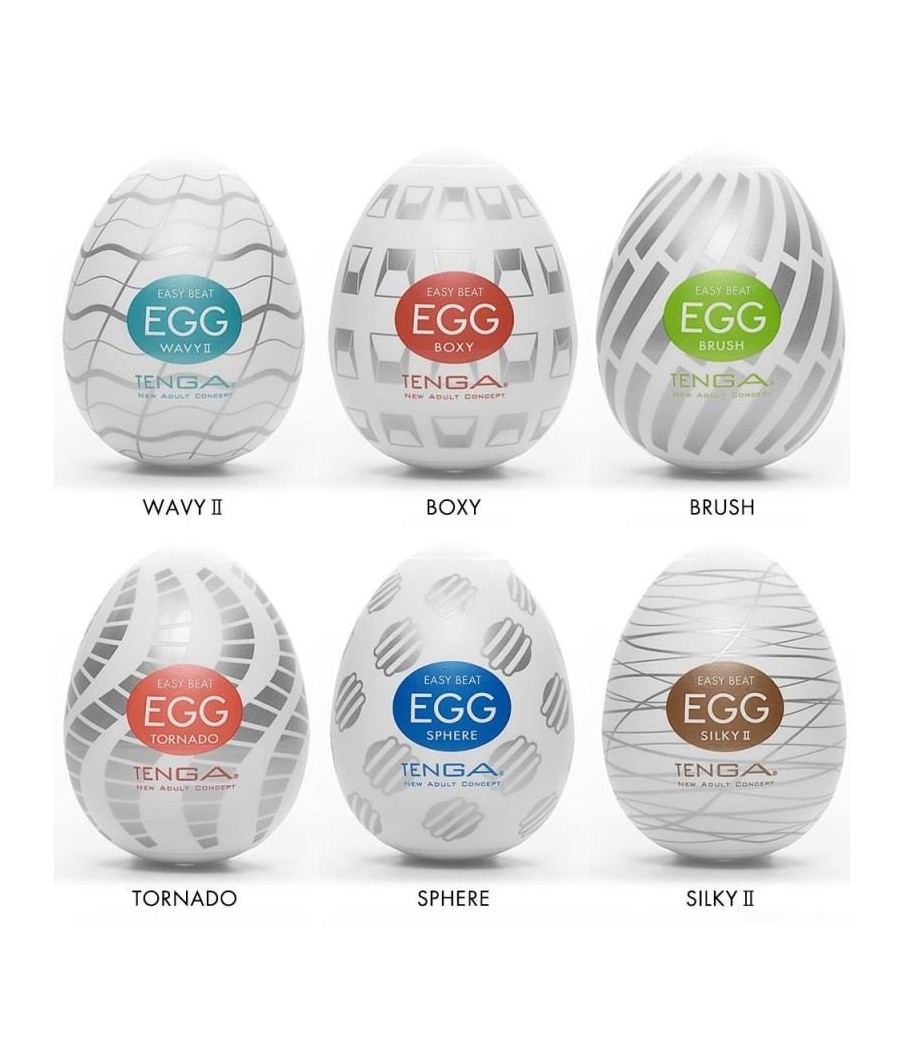 Pack de 6 Huevos Tenga Egg Standard Package