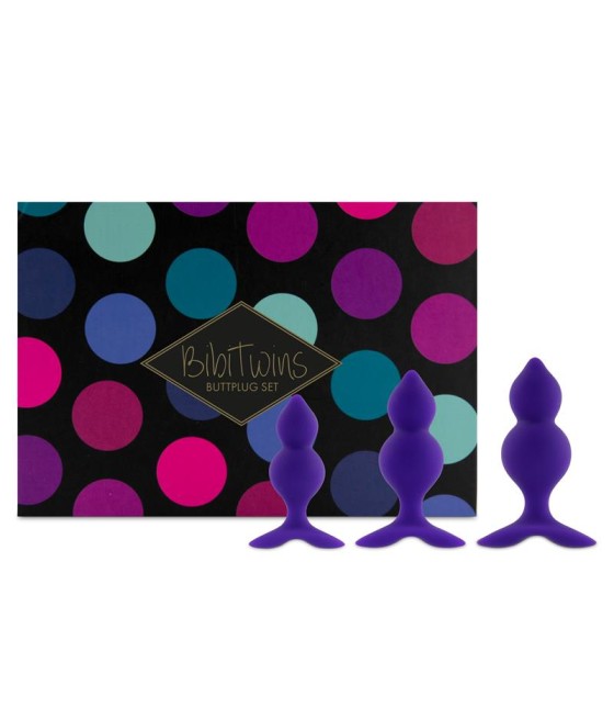 Bibi Twin Set de 3 Plugs Anales Purpura