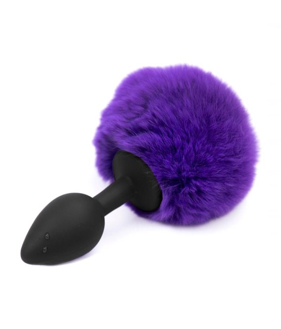 Plug Anal con Pompon Purpura Talla S