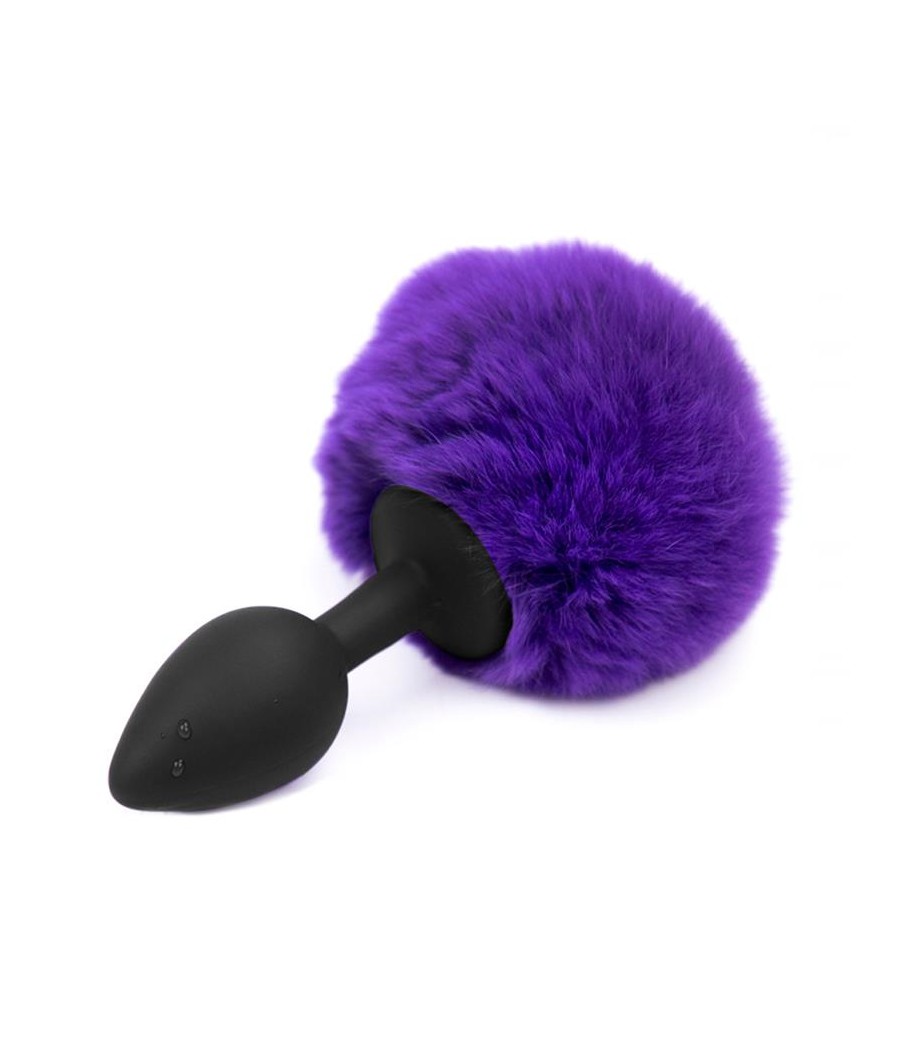 Plug Anal con Pompon Purpura Talla S