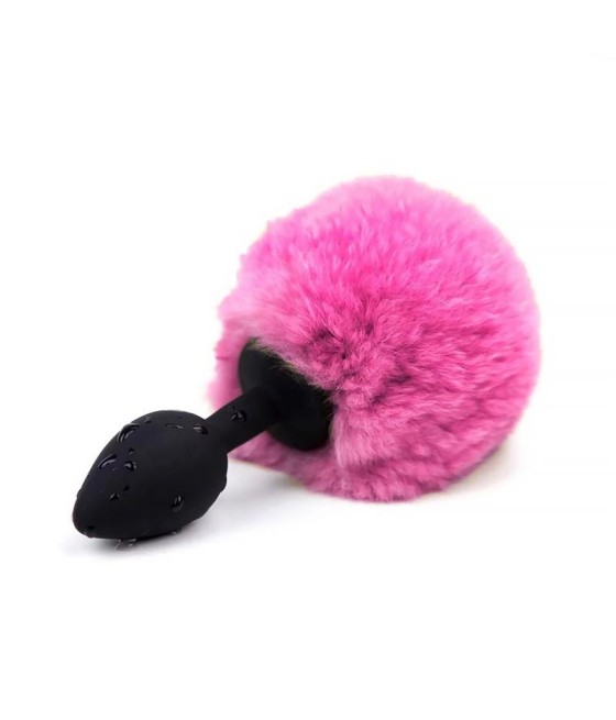 Plug Anal con Pompón Rosa Talla S