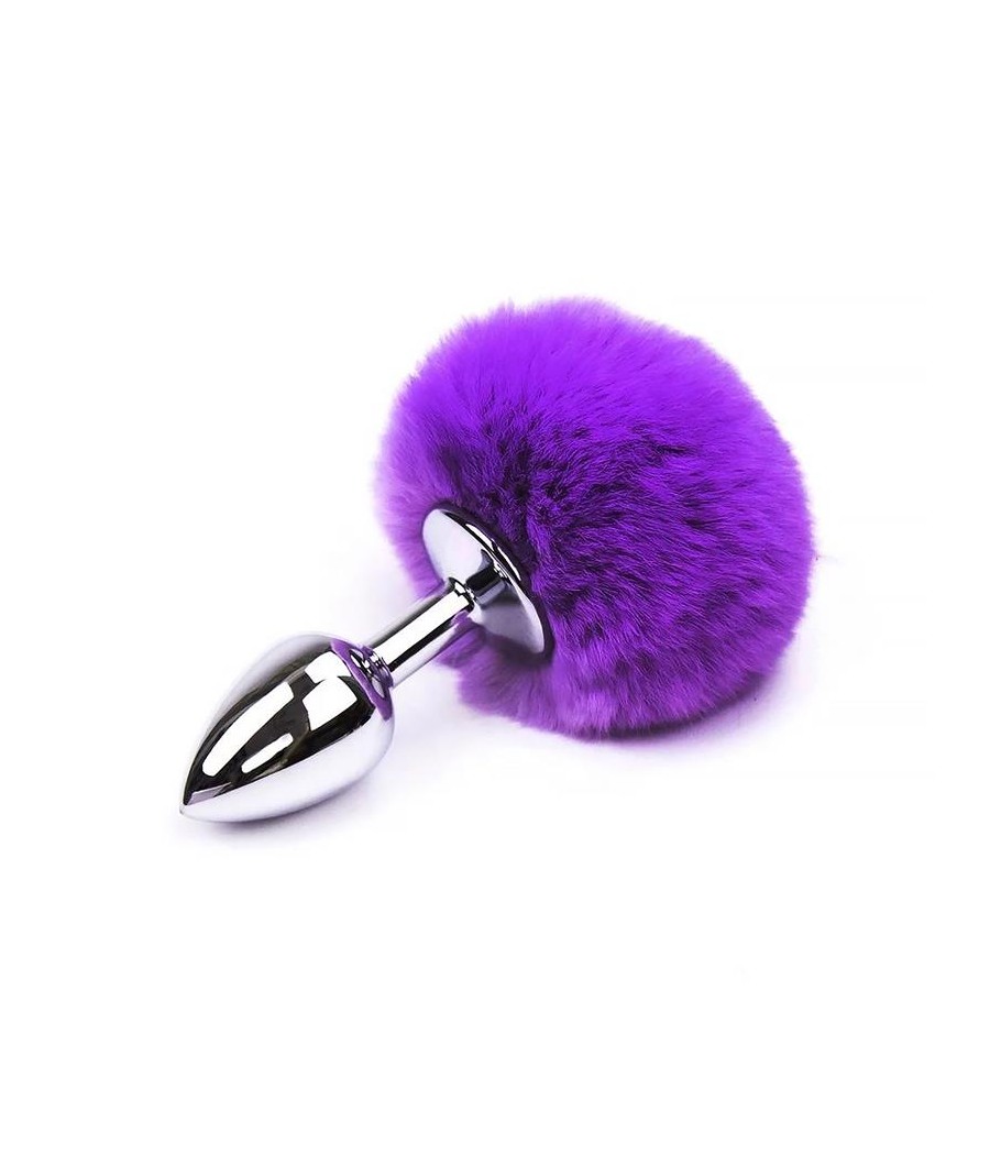 Plug Anal con Pompon Purpura Talla S