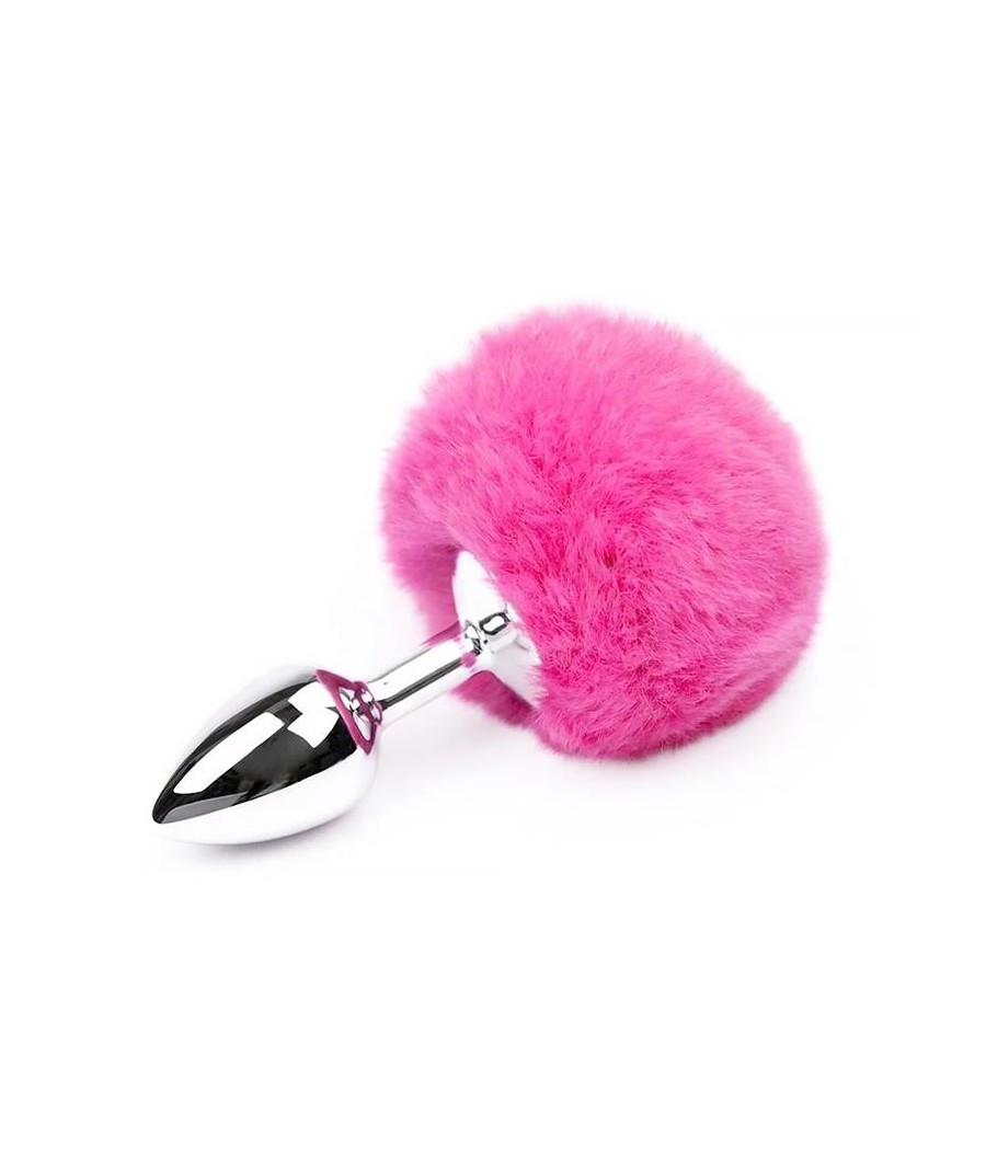 Plug Anal con Pompon Rosa Talla S