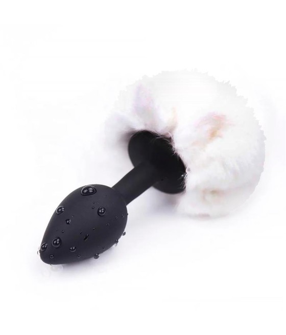 Plug Anal con Pompon Blanco Talla S