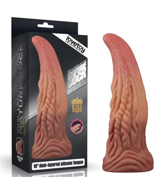 Dildo Tongue 10 Dual Layer