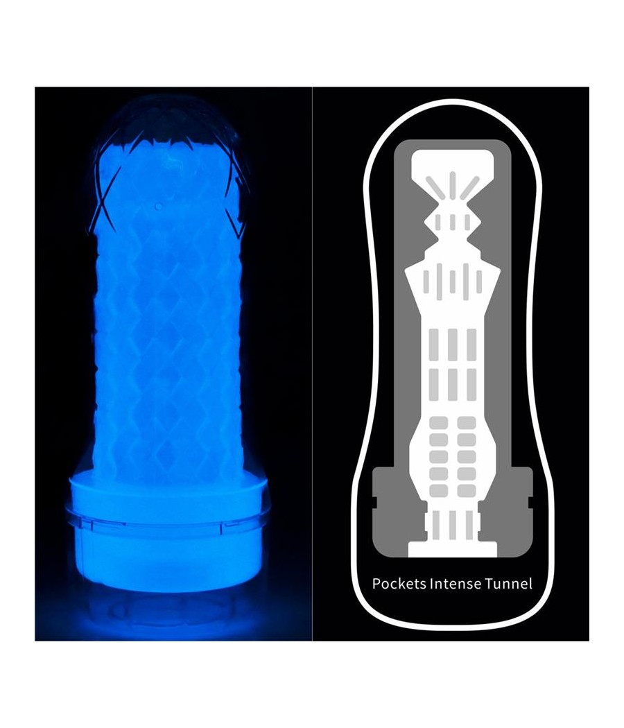 Masturbador Masculino Lumino Luz Azul