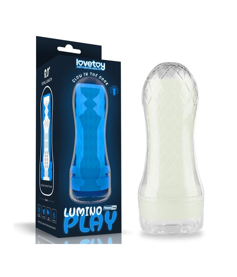 Masturbador Masculino Lumino Luz Azul