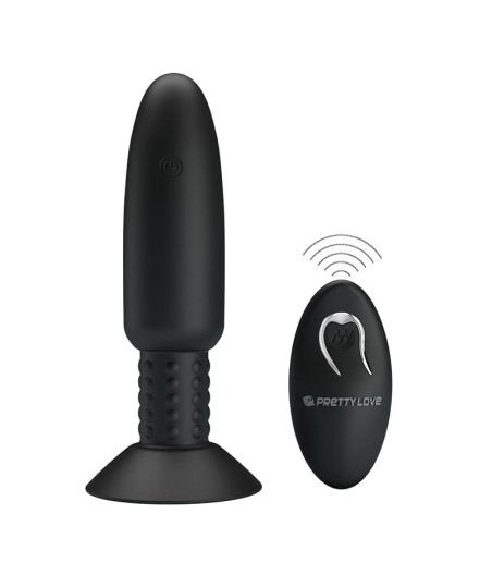 Plug Anal con Vibración y Rotación con Control Remoto USB