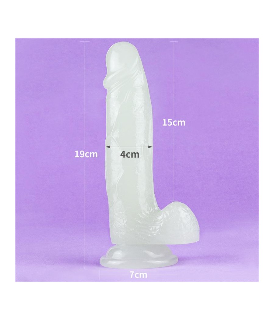 Dildo Lumino 75 Luz Azul