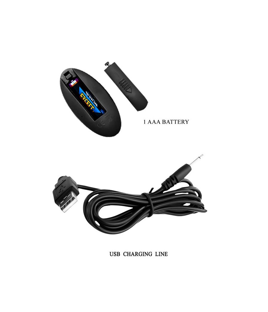 Plug Anal con Vibracion y Rotacion con Control Remoto USB