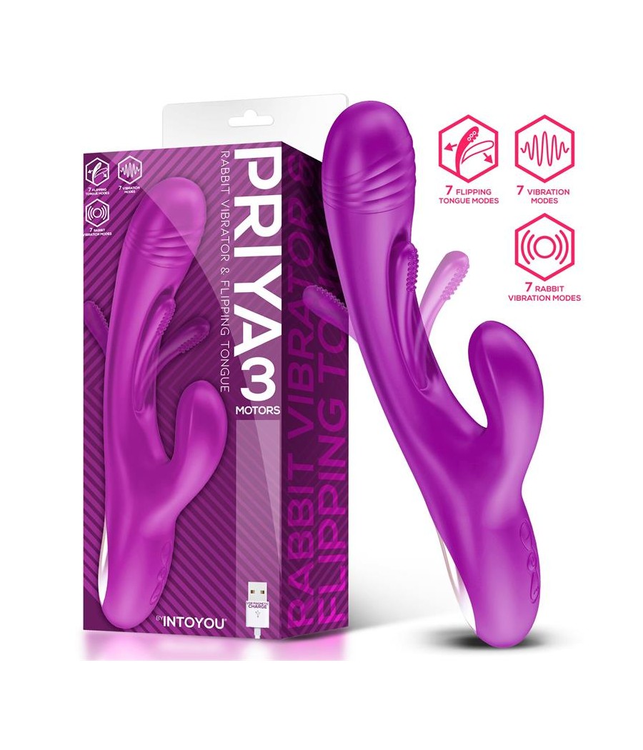 Priya Vibrador con Lengua con Movimiento Flipping