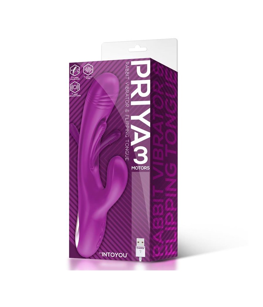 Priya Vibrador con Lengua con Movimiento Flipping