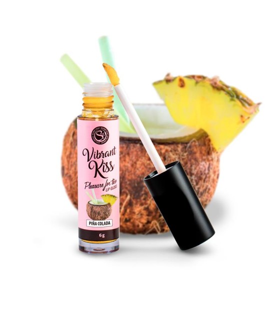 Lip Gloss Vibrant Kiss Sabor Piña Colada