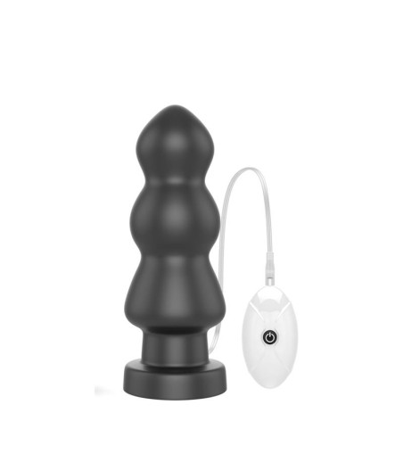 Plug Anal con Vibración King Sized 7.8 Negro