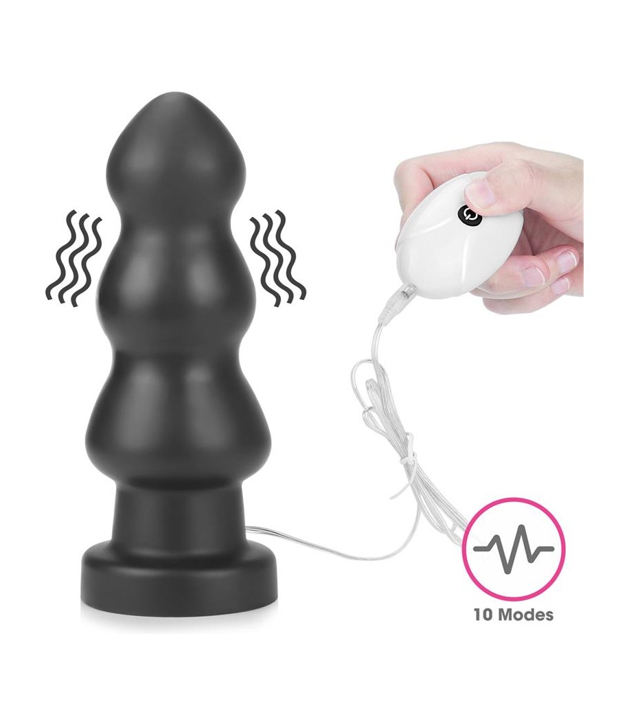 Plug Anal con Vibracion King Sized 78 Negro