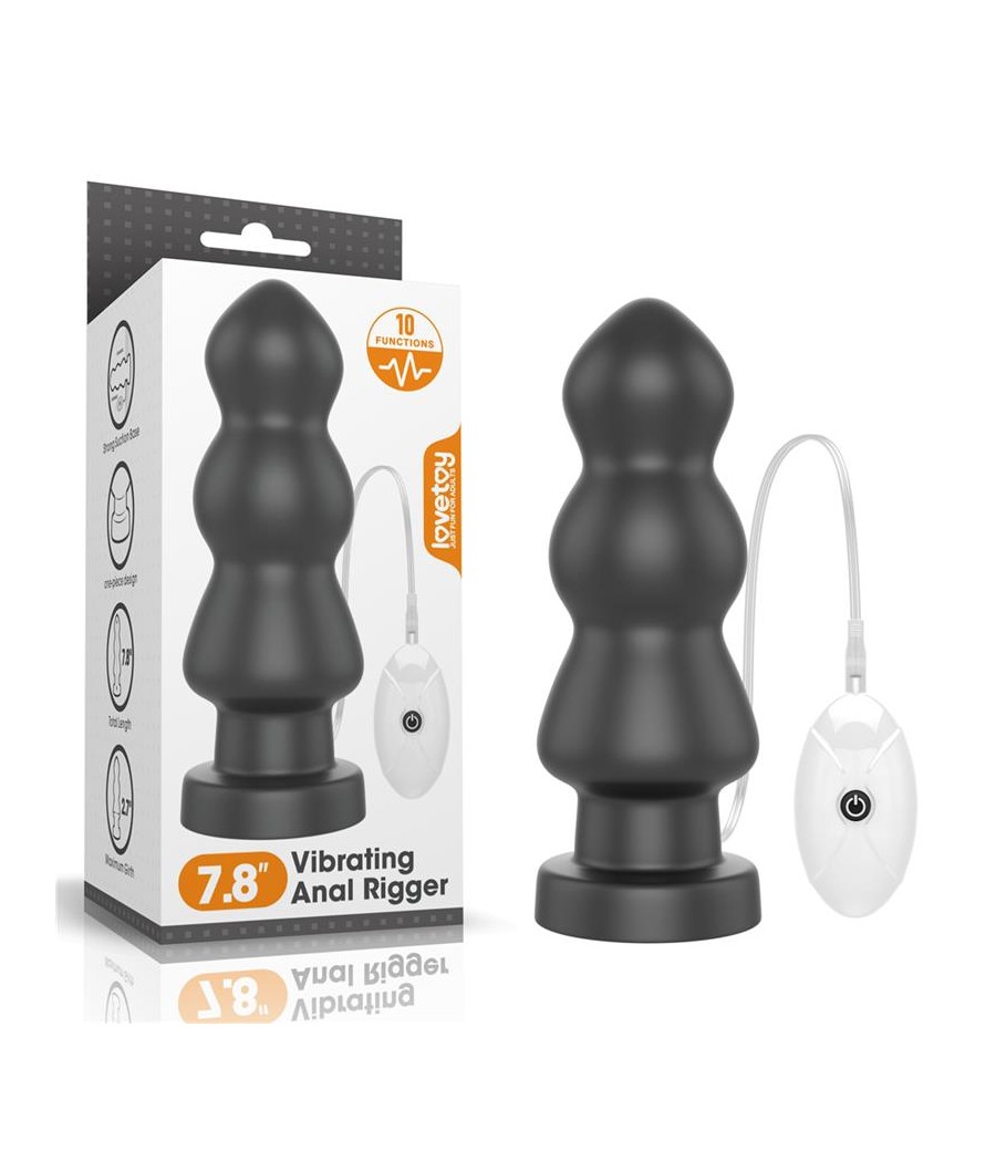 Plug Anal con Vibracion King Sized 78 Negro