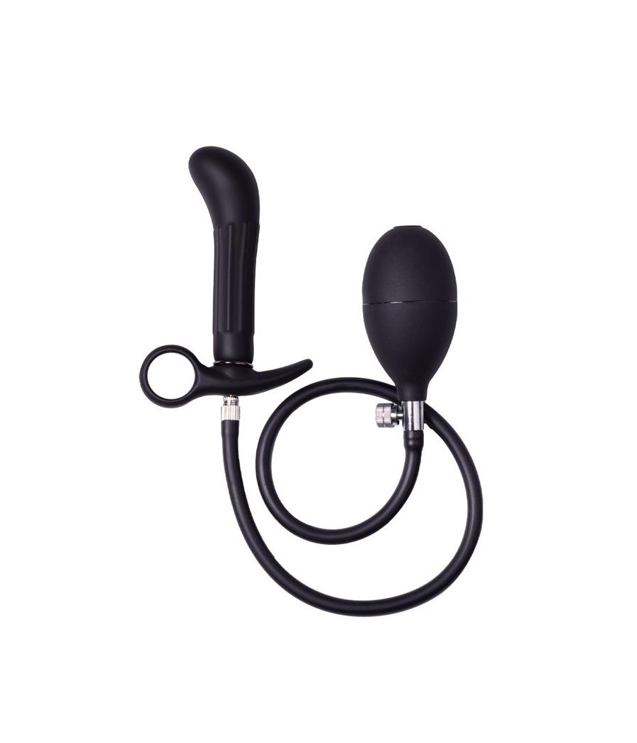 Plug Anal Inflable con Bomba Negro