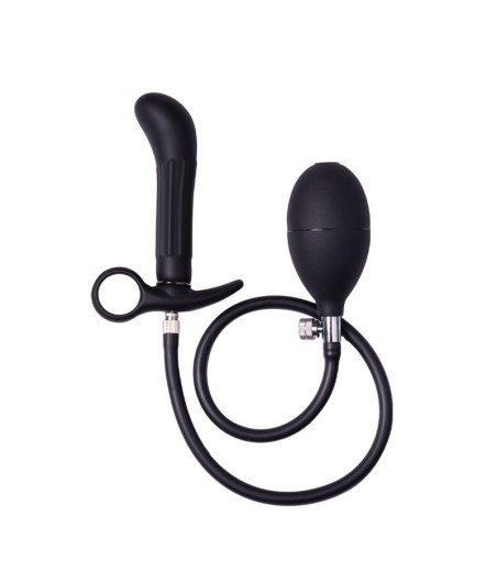 Plug Anal Inflable con Bomba Negro