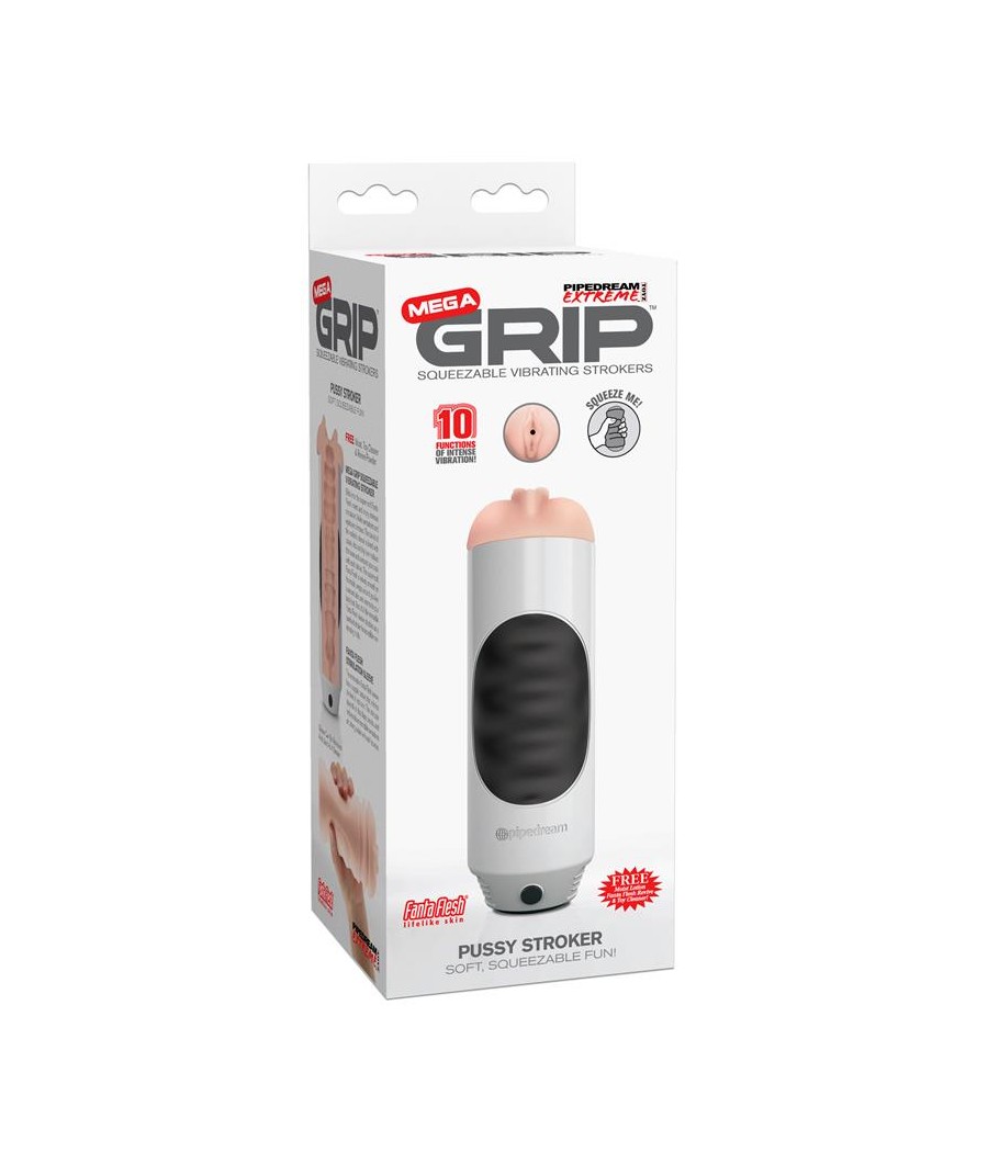 Masturbador Vibrador Mega Grip