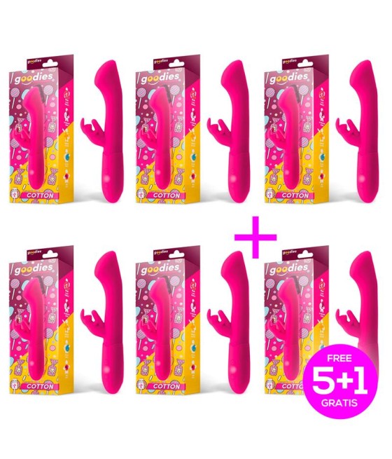 Pack 51 Cotton Vibrador Punto G y Conejito USB Silicona