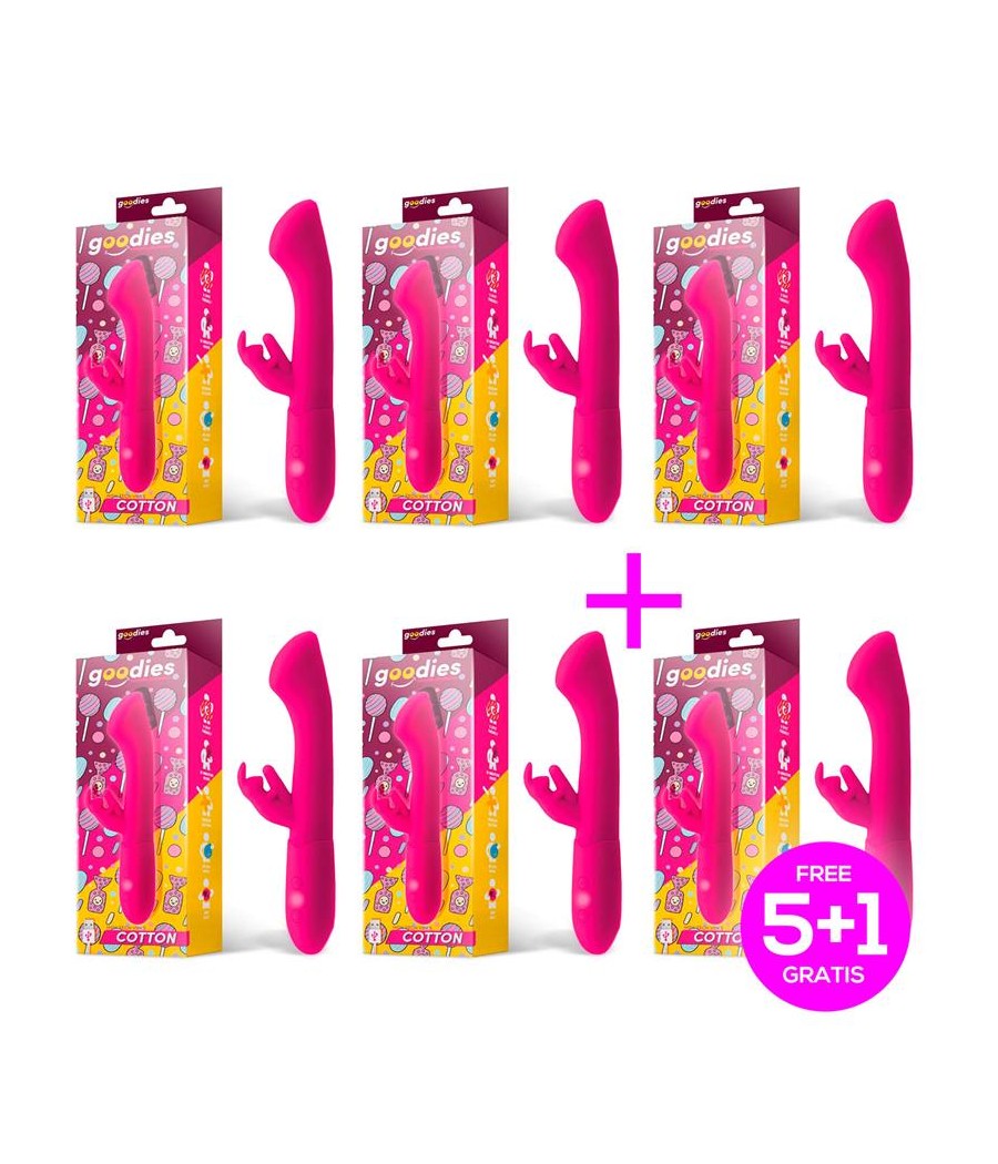 Pack 51 Cotton Vibrador Punto G y Conejito USB Silicona