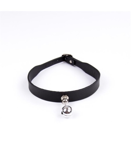 Collar con Cascabel Ajustable 43 cm Negro