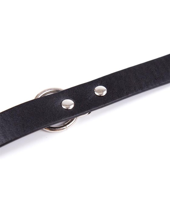 Collar con Cascabel Ajustable 43 cm Negro