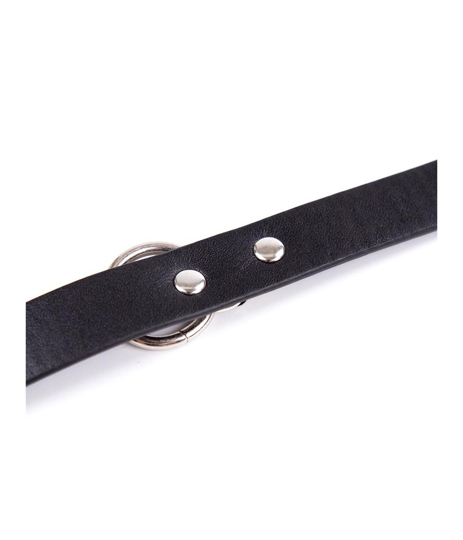 Collar con Cascabel Ajustable 43 cm Negro