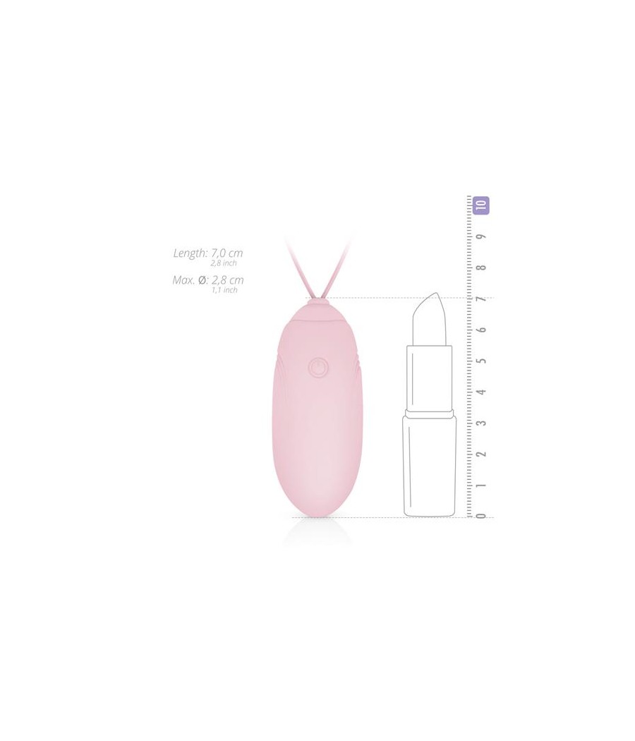 Huevo Vibrador Control Remoto USB Rosa