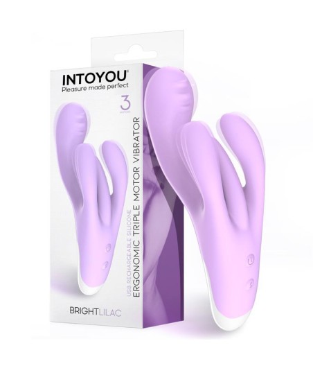 Brightlilac Vibrador Triple Motor Ergonomico USB Silicona