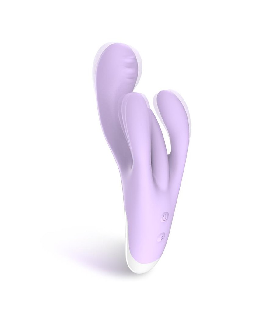 Brightlilac Vibrador Triple Motor Ergonomico USB Silicona