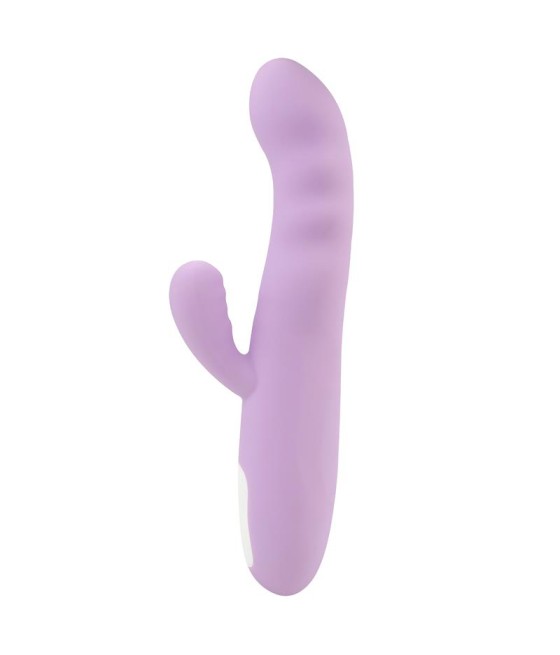 Brightlavender Vibrador y Rotador Doble Motor 360º USB Silicona