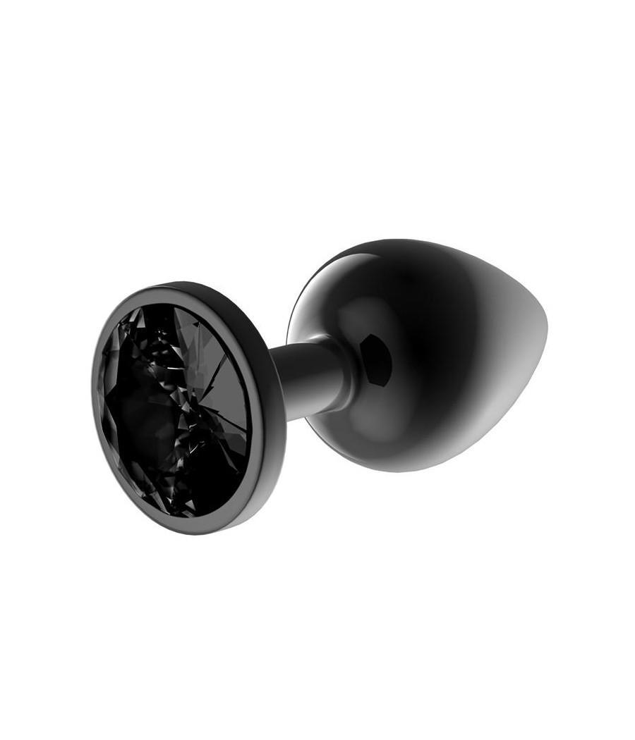 Blackgem Plug Anal Metalico con Joya Talla S Negro