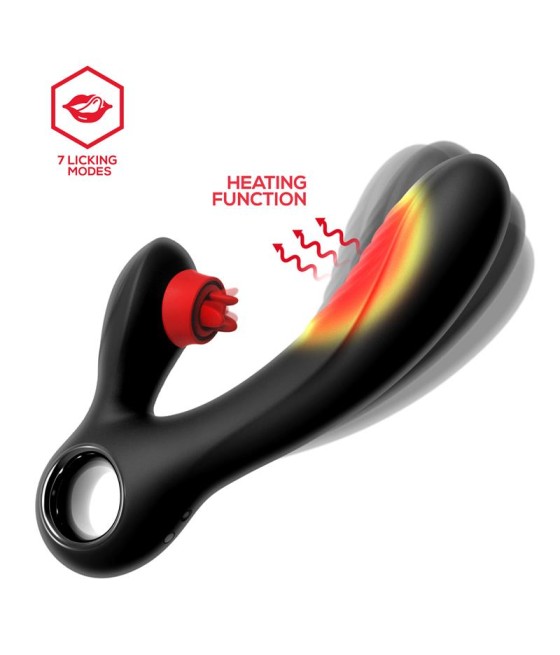 Niza Vibrador con Calor y Triple Lengua Estimuladora de Clitoris