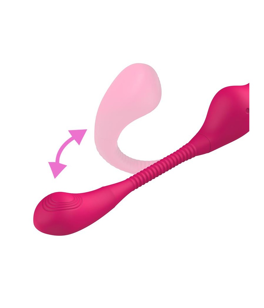 No TwentyThree Vibrador Doble con Pulsacion y Thrusting Flexible 180º