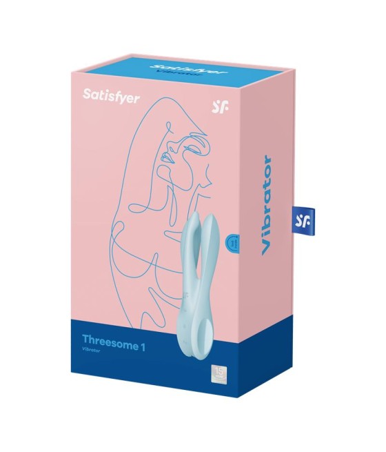 Vibrador Threesome 1 Light Azul