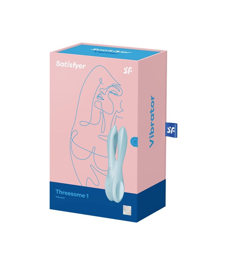 Vibrador Threesome 1 Light Azul