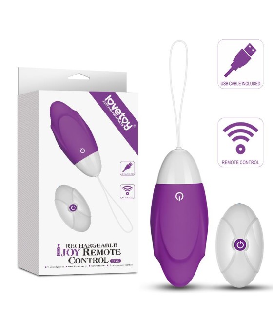 Huevo Vibrador iJoy Control Remoto USB Purpura