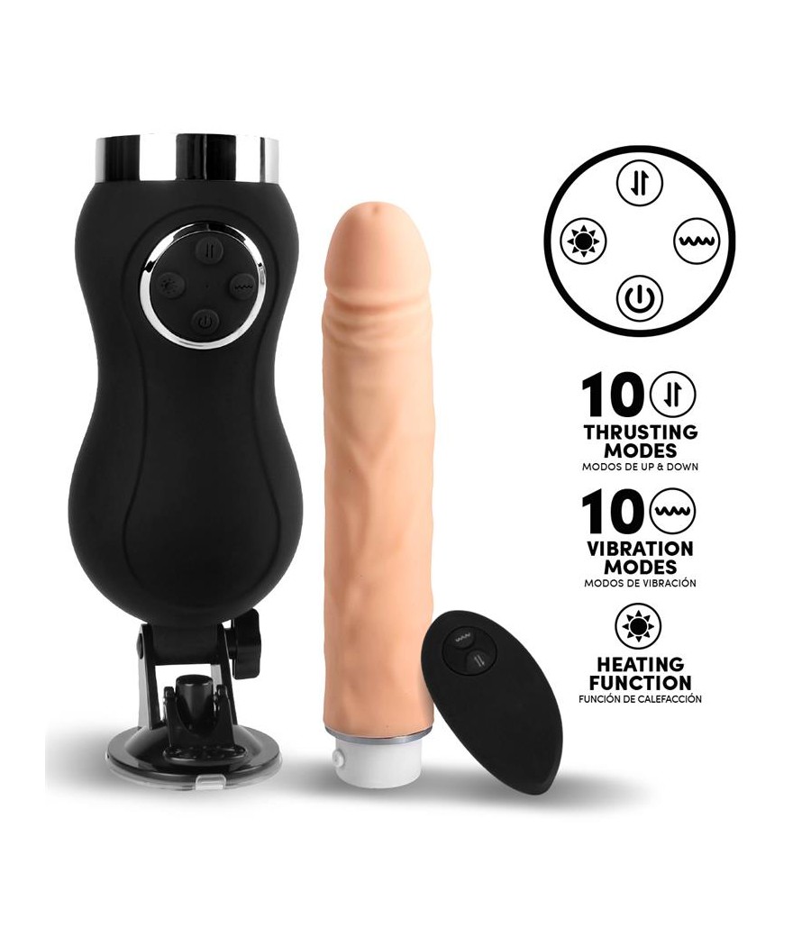 Sex Machine Vibracion Thrusting y Calor Control Remoto USB