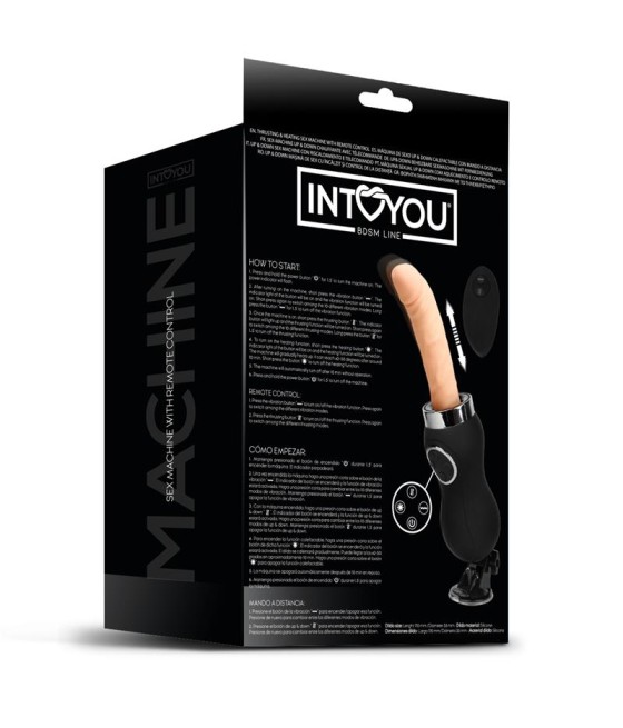 Sex Machine Vibracion Thrusting y Calor Control Remoto USB