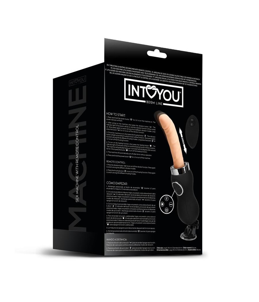 Sex Machine Vibracion Thrusting y Calor Control Remoto USB