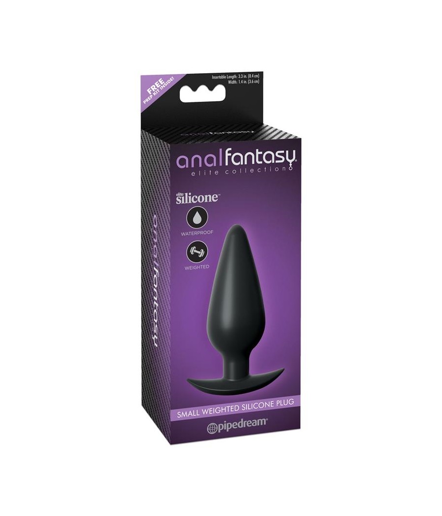 Plug Anal con Peso Interno Pequeno Color Negro