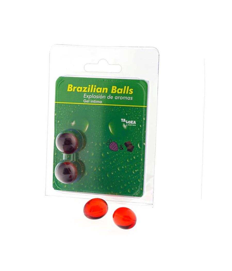 Set 2 Brazilian Balls Aroma Fresa y Chocolate