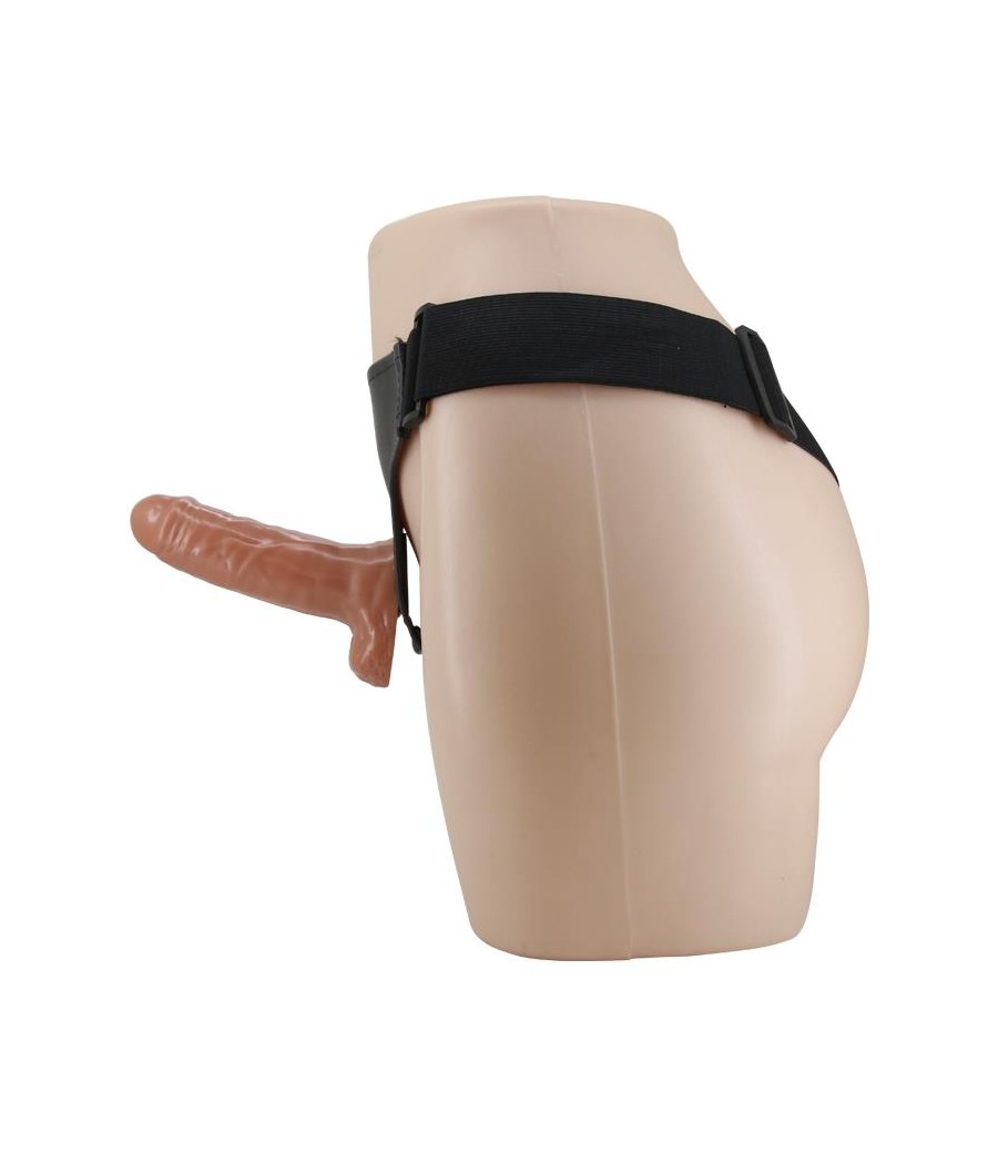 Arnes con Dildo Doble Retractil con Vibracion