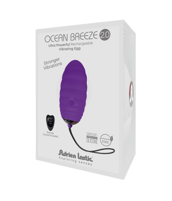 Huevo Vibrador con Control Remoto Ocean Breeze 20 Purpura