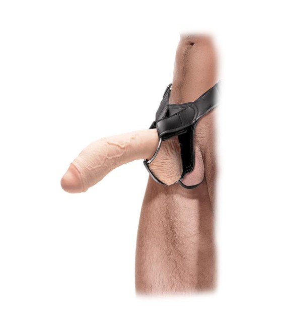 Arnes con Dildo Hueco 255 cm Natural