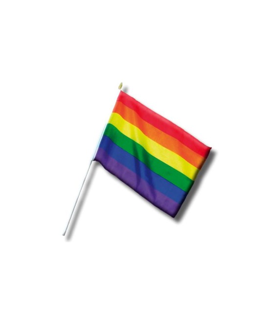 Banderin Pequeno con Bandera LGBT 30 cm