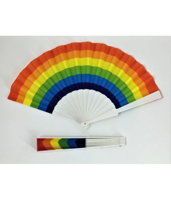 Abanico Plastico Bandera LGBT