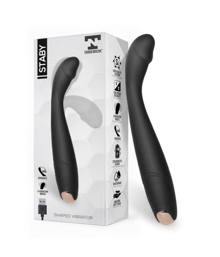 Staby Vibrador Silicona Flexible-Bendable